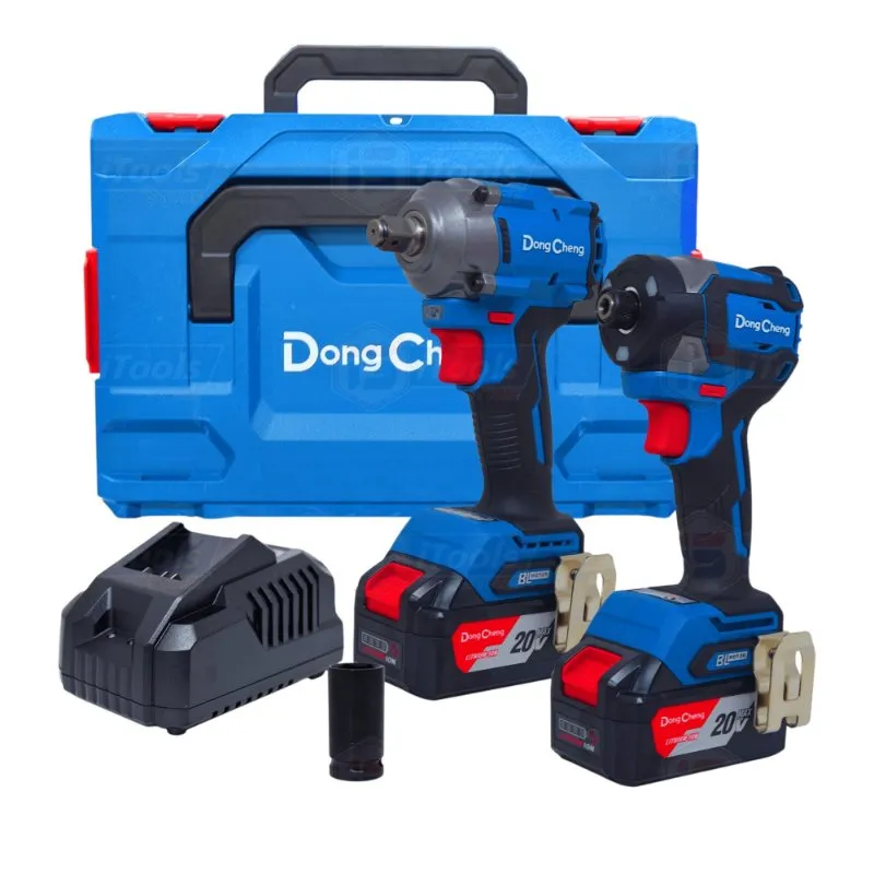 [DCKIT29-EK] Kit Atornillador+Llave De Imp 20V Bl 2Bat Dongcheng
