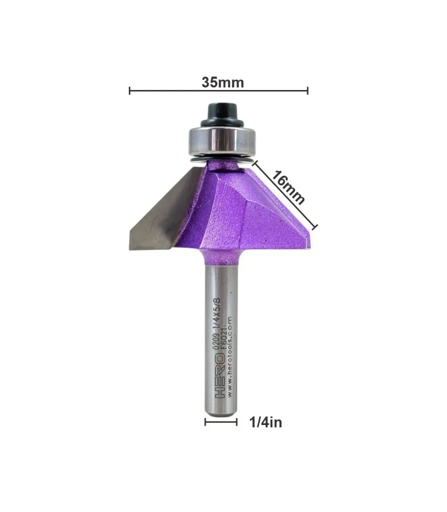 [H0209094] Fresa Hero Moldura Corte 45 1/4*5/8