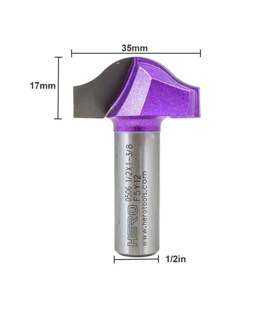 [H0506298] Fresa Hero Canal Curva 1/2*1-3/8
