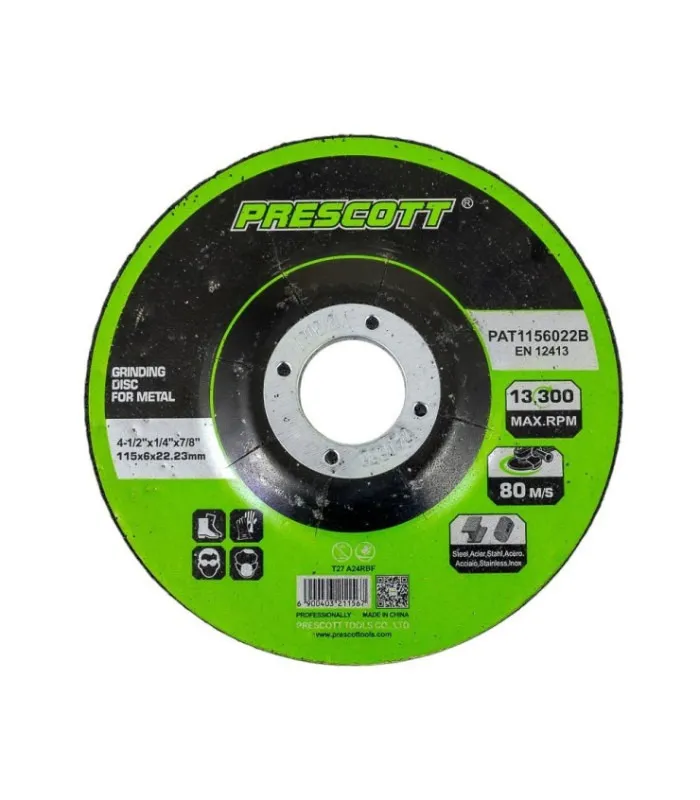 [PAT1156022B] Disco Desbaste 115*6*22.23Mm Prescott