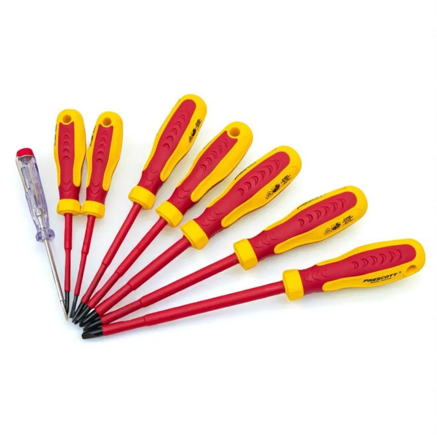 [PHSS181] Destornillador 8Pc Alto Voltaje Prescott