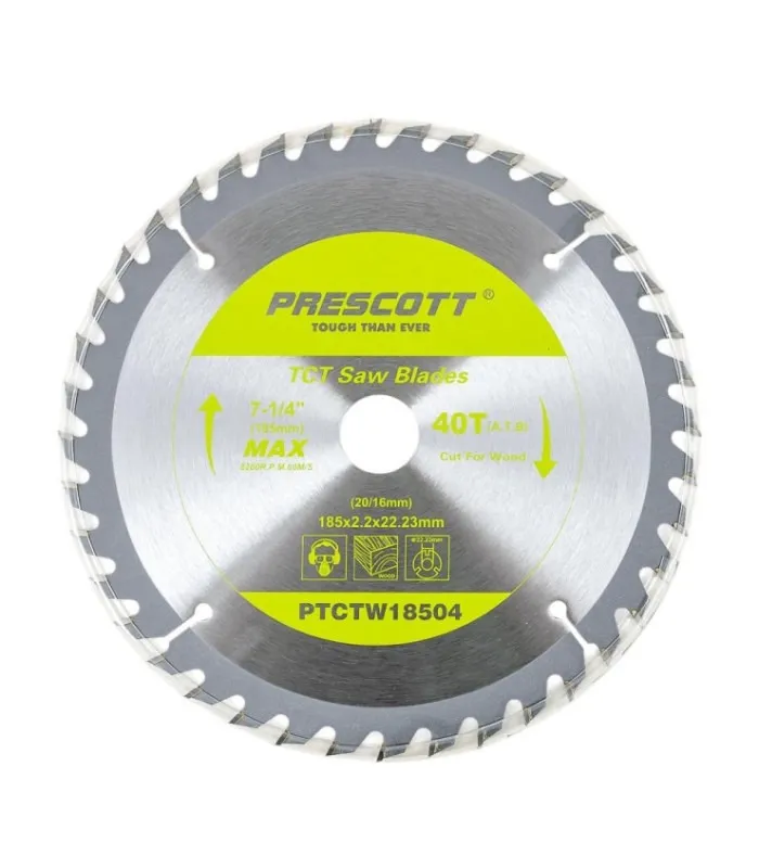 [PTCTW18504] Disco De Corte Tct 185*22.2*2.4Mm Prescott