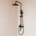 Set De Ducha Columna Negro Monocomando
