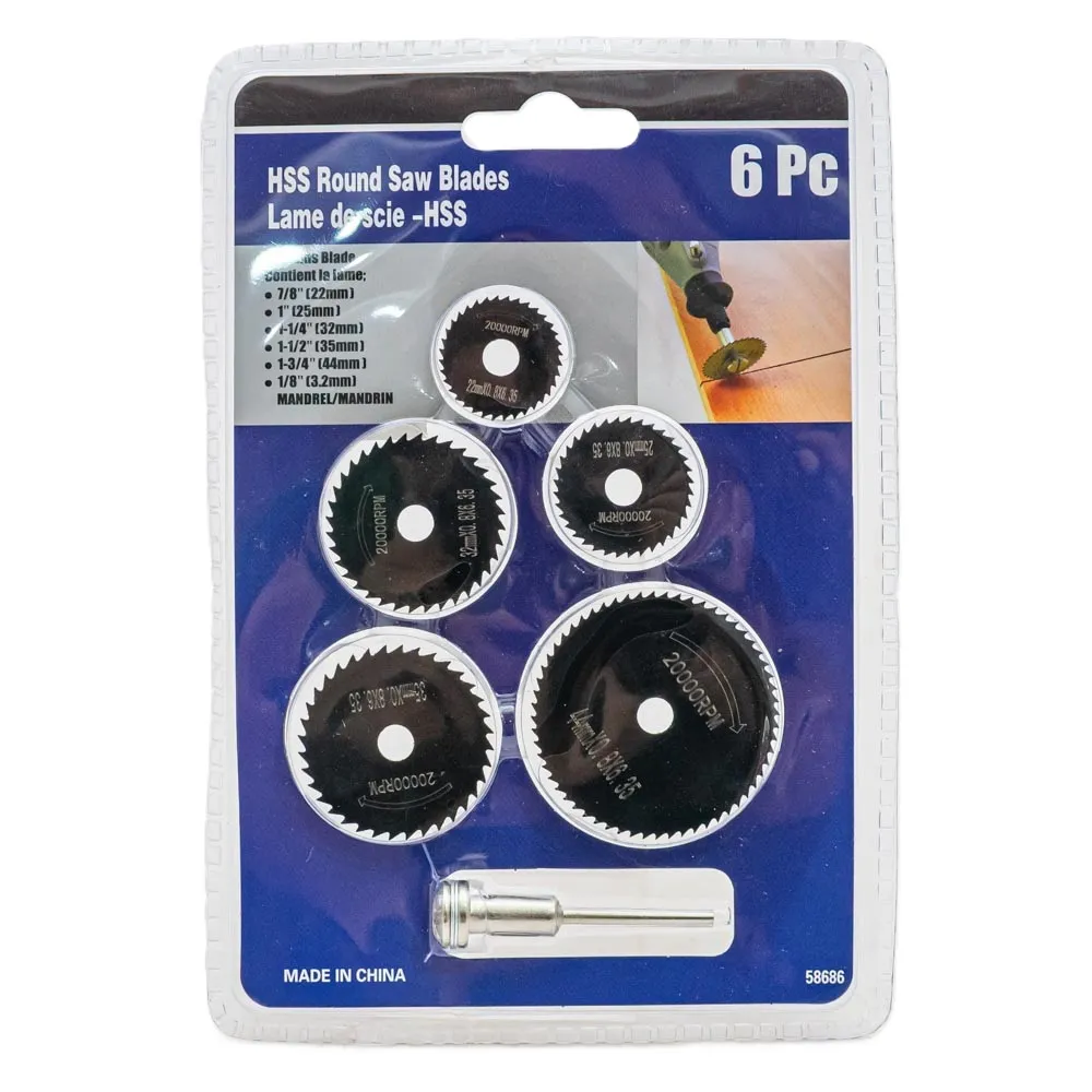 Set De Sierra P/Mini Torno 6Pc Hss