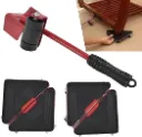 Kit De Ruedas P/Traslado Rojo
