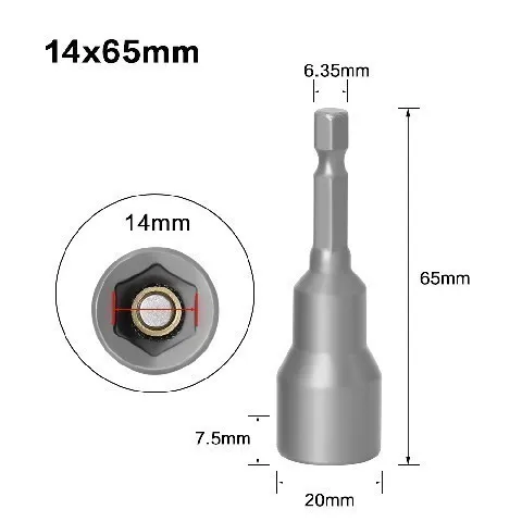 [31880-6] Bit Magnetico Hex 14*65Mm