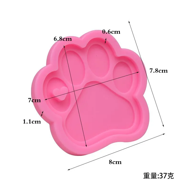[32003] Molde S. Colgante Pata De Perro 8*8Cm