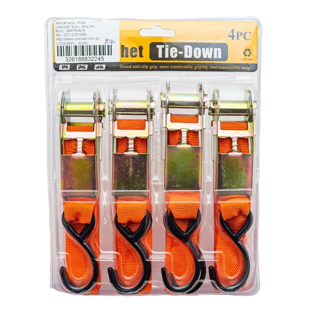 [32245] Cinta Catraca Tensor 25Mm 4Pc
