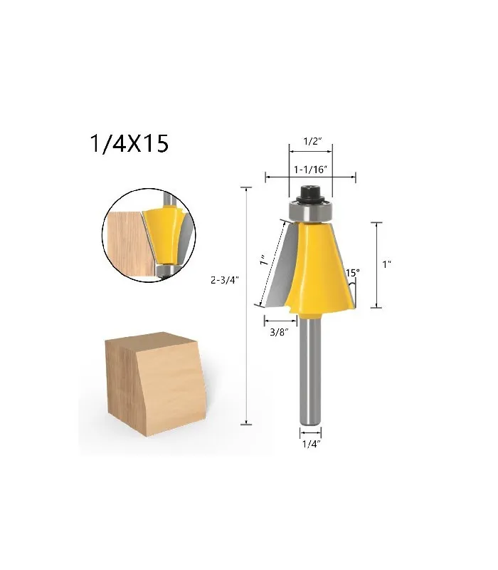 [32280] Fresa Lateral 15Grados V1/4