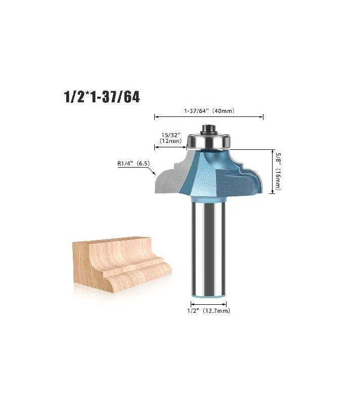 [32293] Fresa Moldura V1/2 40Mm Con Ruleman