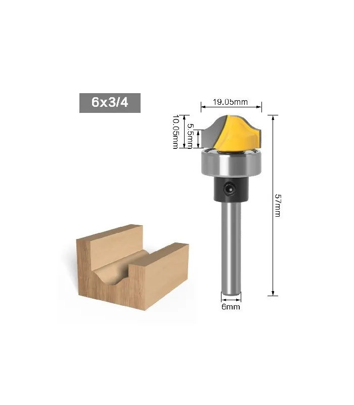 Fresa Moldura V6Mm 10*19Mm