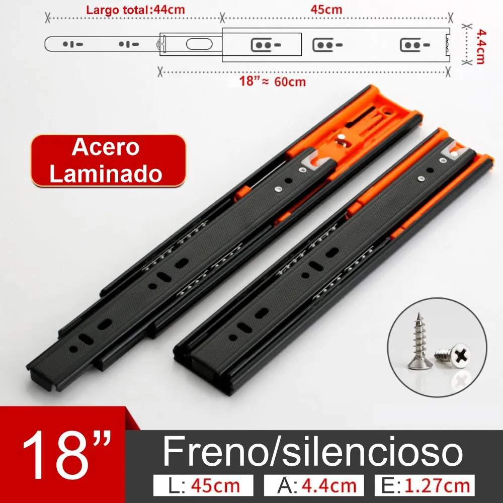 [32799] Guia Telescopica Suave 18" / 45Cm 45Mm