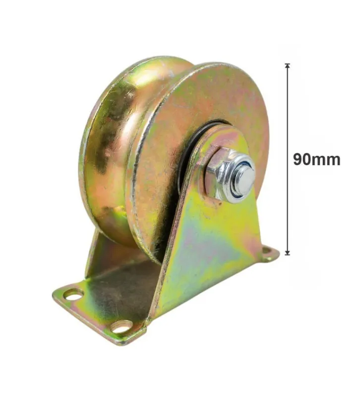 [33024] Rueda Metal Base U 90Mm