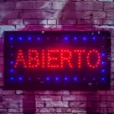 Cartel Electronico Abierto 48*25