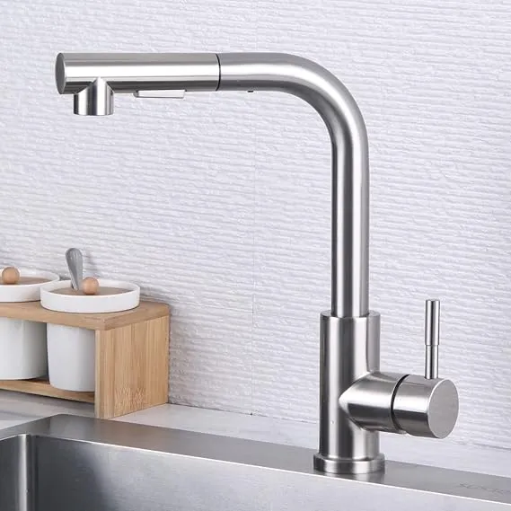 Grifo Cocina Alto Recto C/Tiron