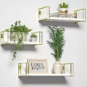 Juego De Repisa Blanco 3Pc