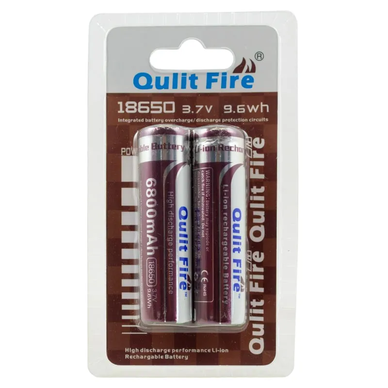 Pila Recargable 18650 3.7V 2Pc
