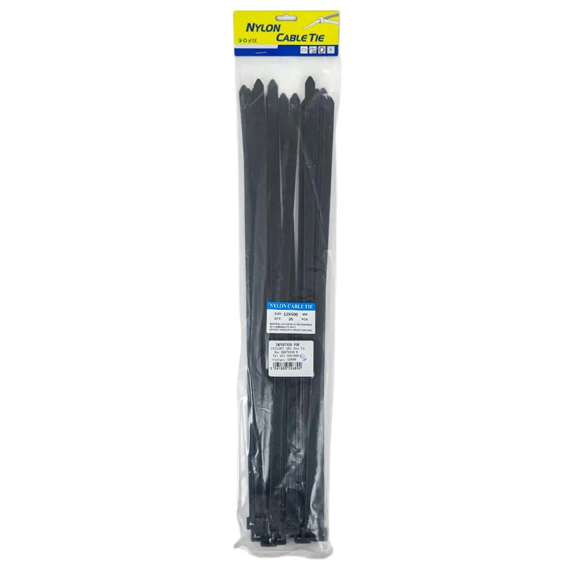 [52689] Precinto 12*500Mm 20Pc Negro