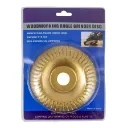 Disco Escofina Curvado 115Mm Dorado