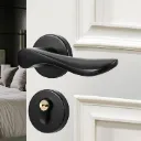 Cerradura de puerta interior Mango Curvo Negro