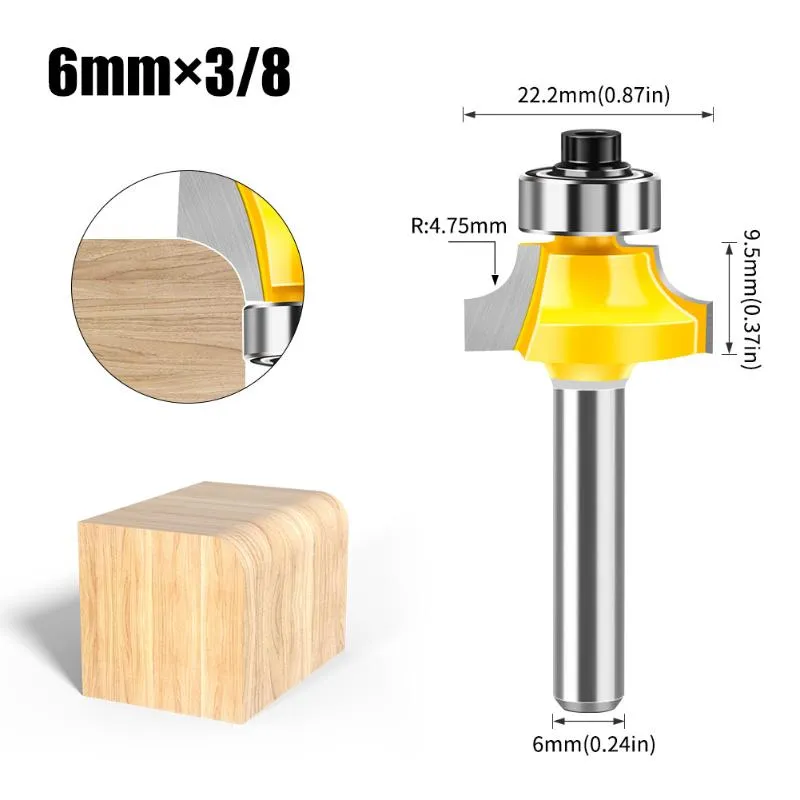 [53542] Fresa Borde Redondo V6Mm*5/8 R4.75Mm