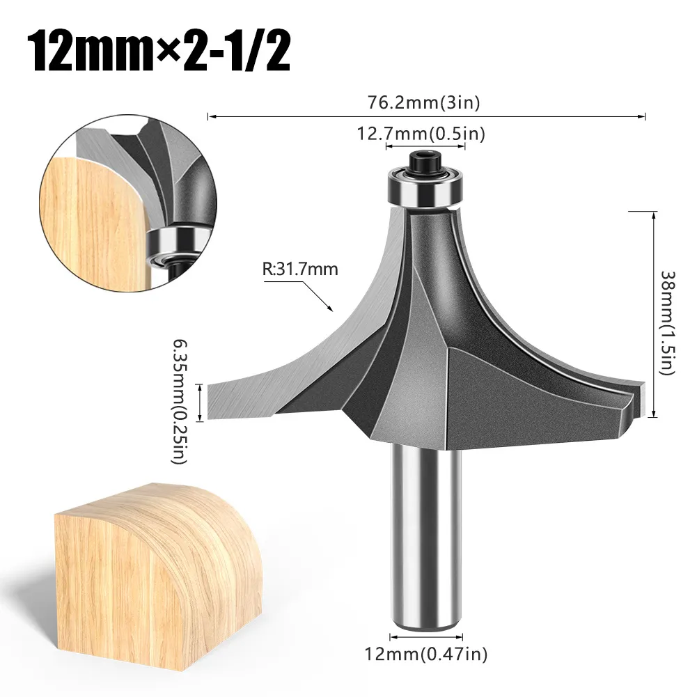 [53543] Fresa Borde Redondo V12Mm*2.1/2 R31.7Mm