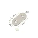 Placa De Union 36*16*2mm INOX