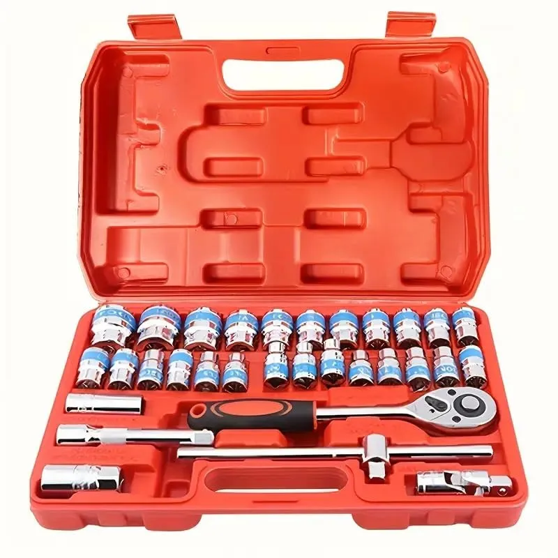 Juego De Llave Tubo 1/2 32Pcs Hjd424