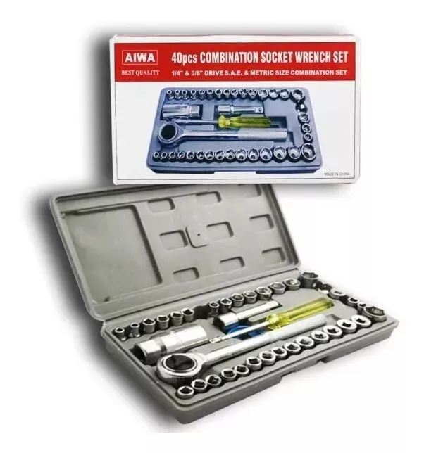 [60016] Juego De Llave Tubo 40Pc Aiwa
