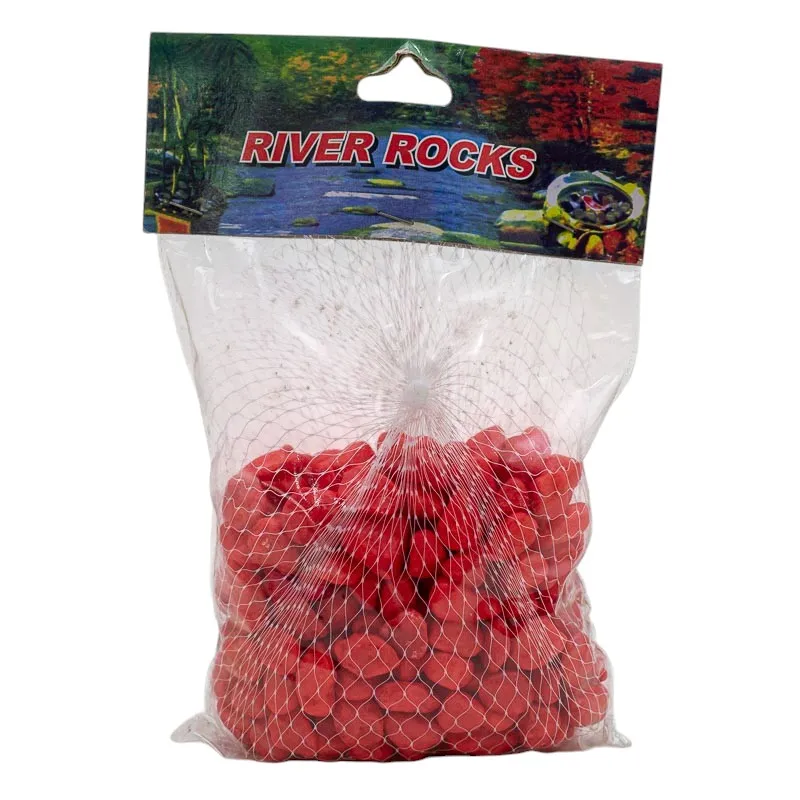 Piedras P/Decoracion Rojo