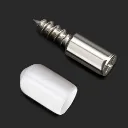 Tornillo Soporte P/ Repisa Siliconado Blanco