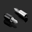 Tornillo Soporte P/ Repisa Siliconado Negro