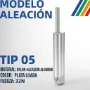 Pulsador Tip 05 Aluminio 32N