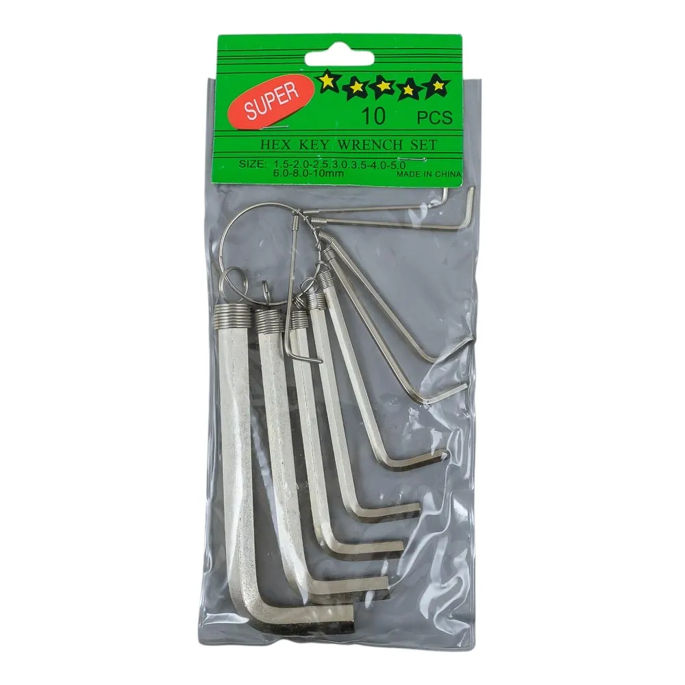 Llave Allen Juego 10Pc