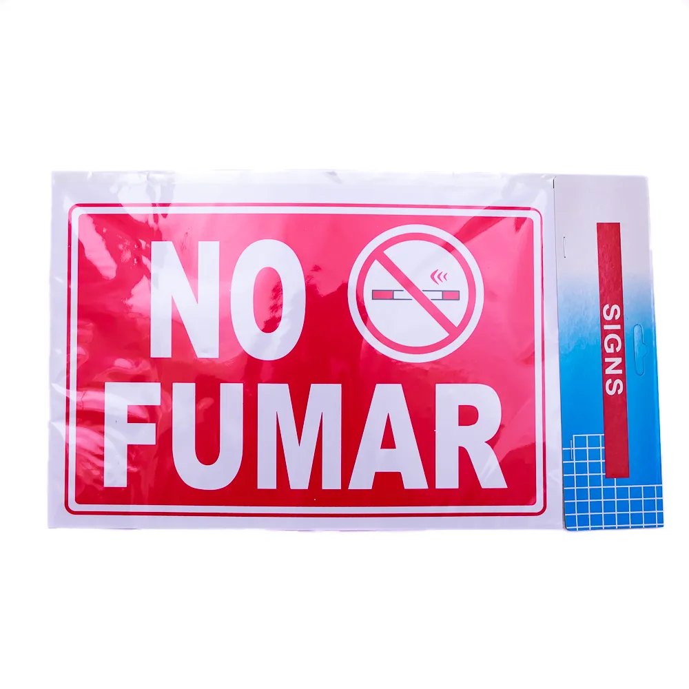 Cartel No Fumar 20*30
