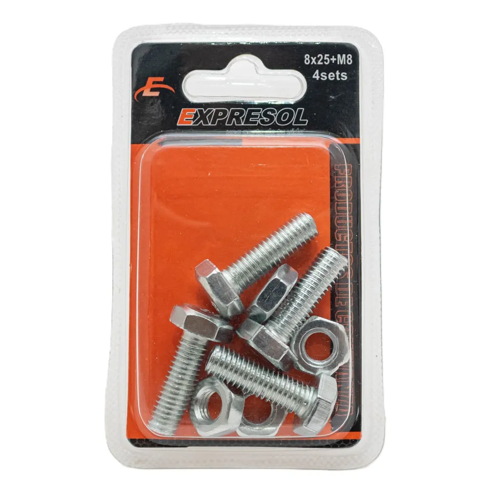 [88034] Paquete De Tornillo+Tuerca 8*25 Expresol