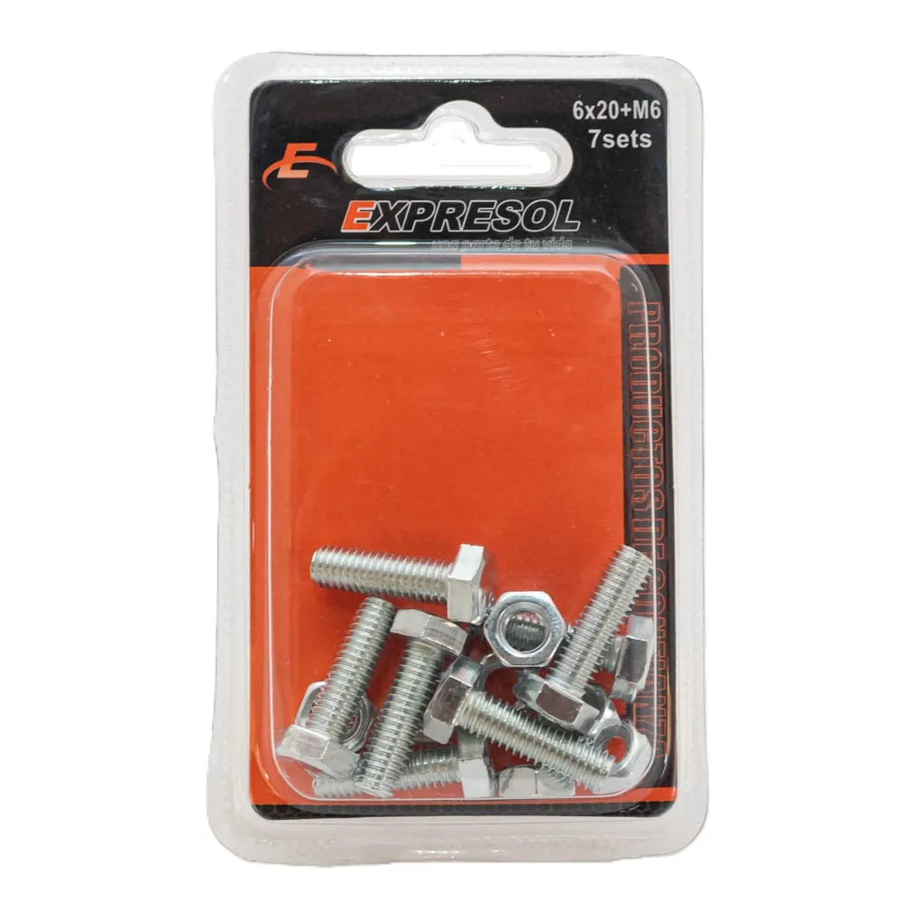 Paquete De Tornillo+Tuerca Expresol