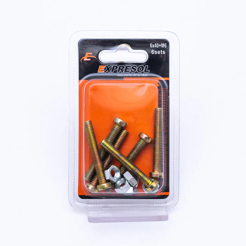 Paquete De Tornillo+Tuerca 6*40 Expresol