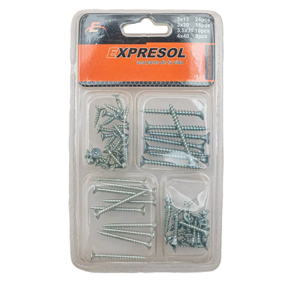 [88066] Paquete De Tornillo 4Tama埆 Expresol