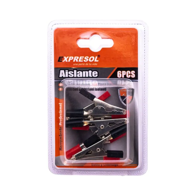 [88147] Pinza Cocodrilo Aislante 6Pc Expresol