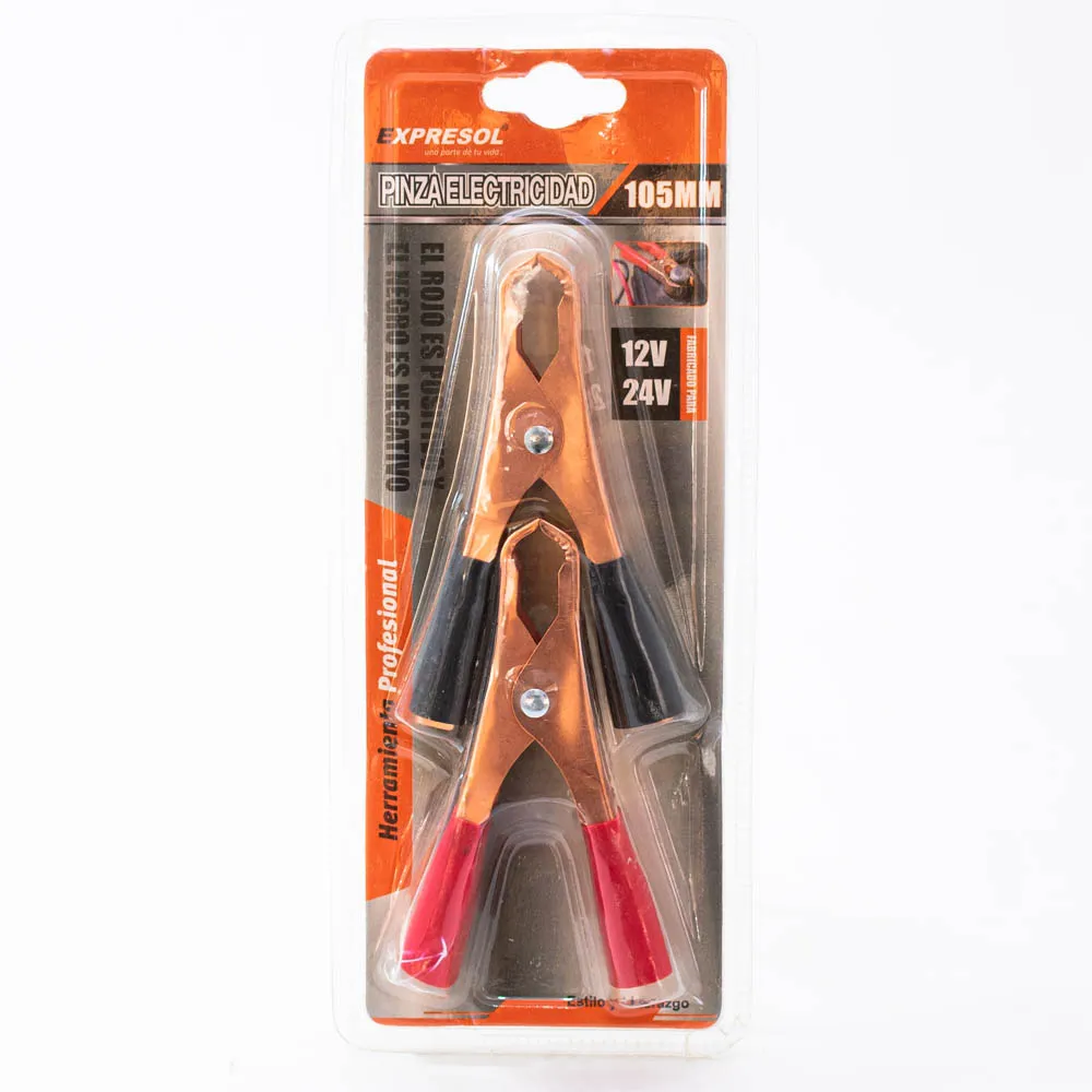 [88297] Pinza Cocodrilo Bateria 2Pc Expresol