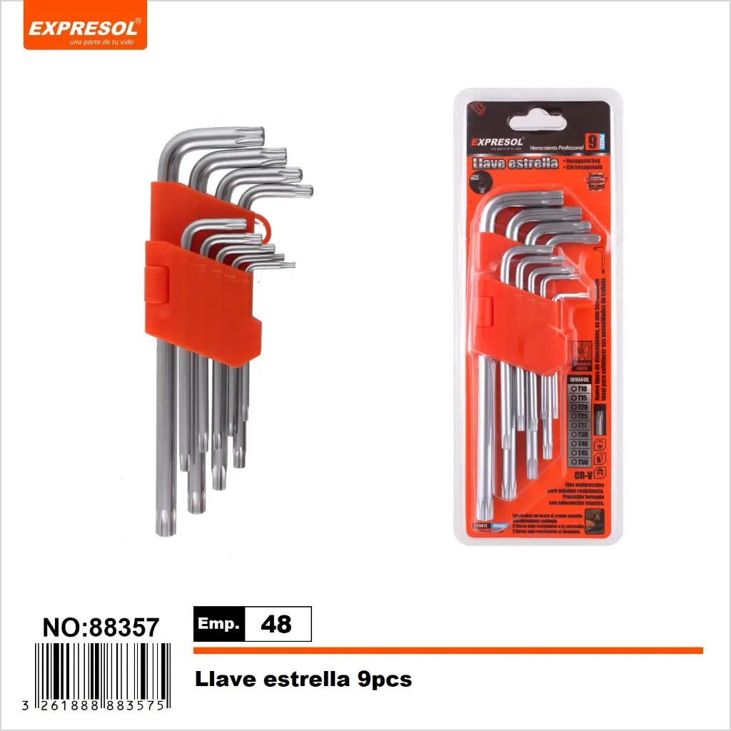[88357] Llave Estrella 9Pc Expresol