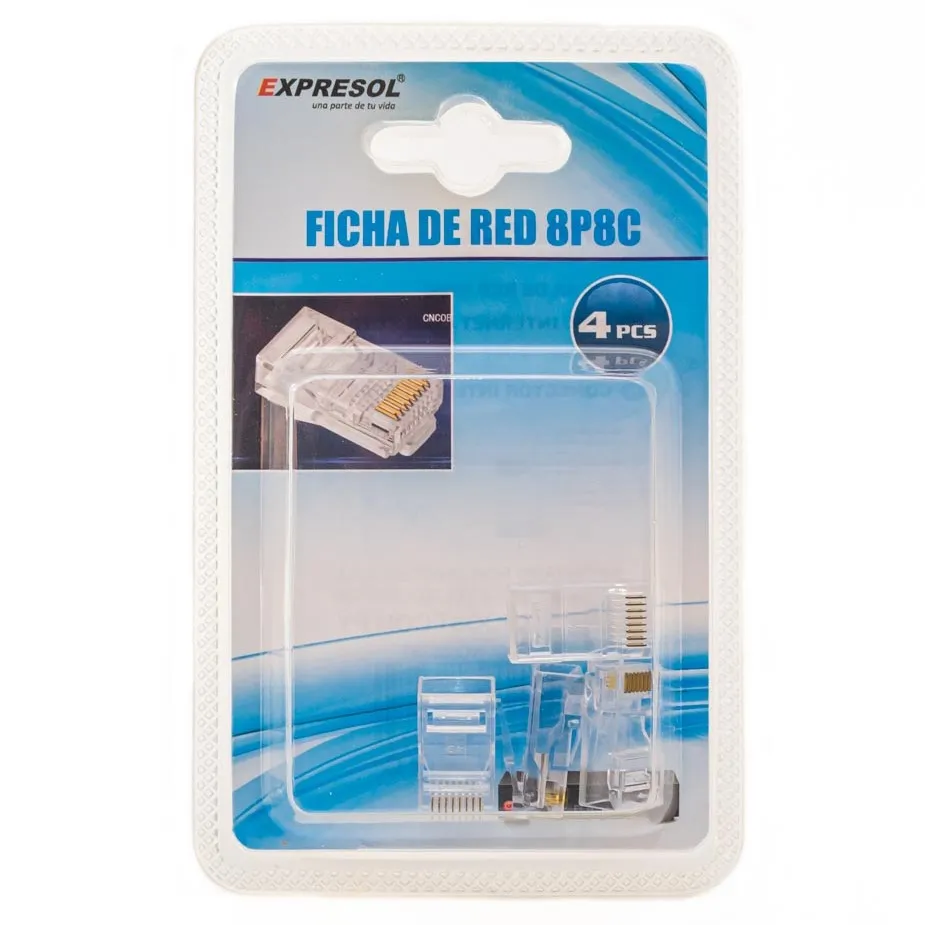 [88387] Ficha Utp De Red 4Pc