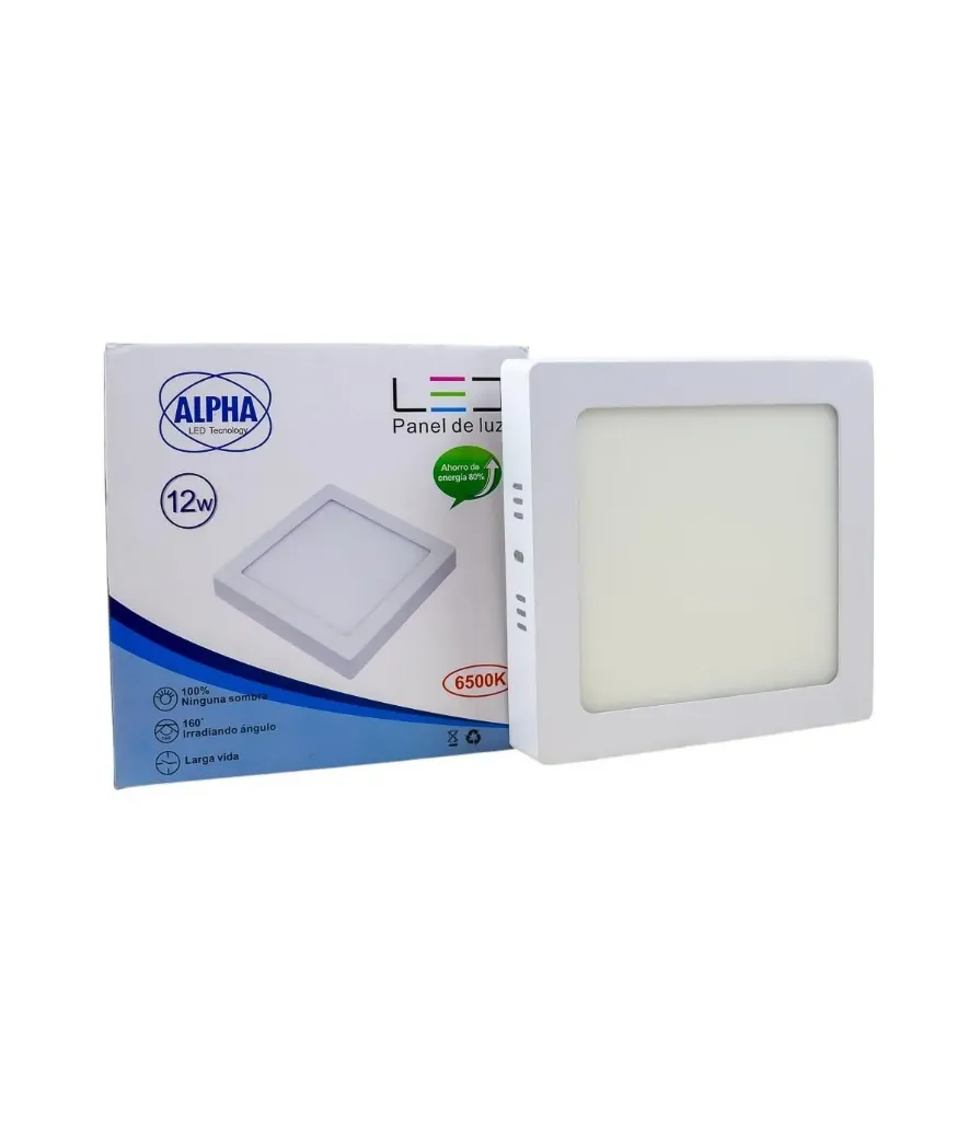 [99025] Panel Led 12W Alpha Cuadrado