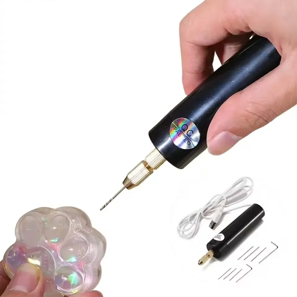 [99059] Mini Torno Usb Negro En Bolsita