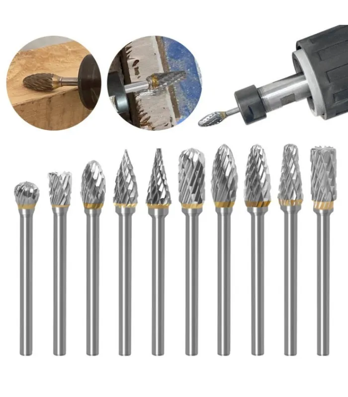 [99256] Set Punta Retificador De Metal 10Pc