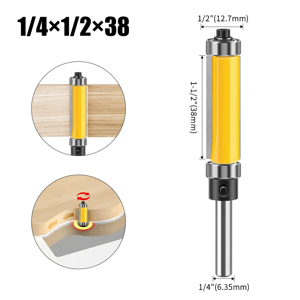 [99273] Fresa Copiadora 1/4*1/2*38Mm Doble Guia 1Pc
