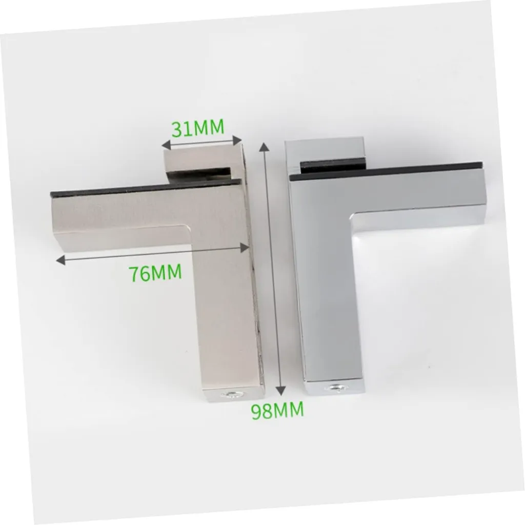 [99349] Soporte Angulo P/Vidrio 1Pc
