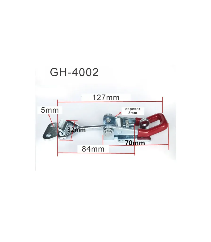 [GH-4002] Abrazadera De Palanca Ajustable 127Mm