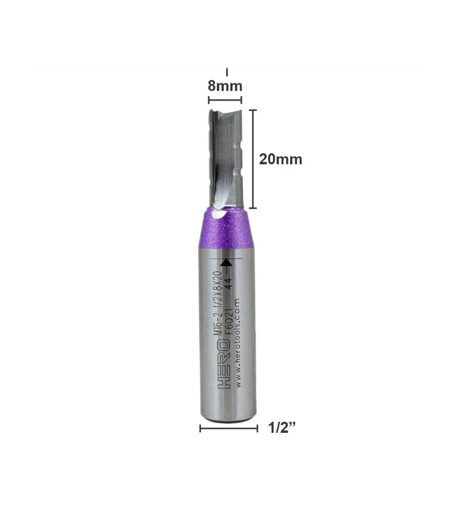 [M2008208] Fresa Hero Recto  1/2*8*20H*3T